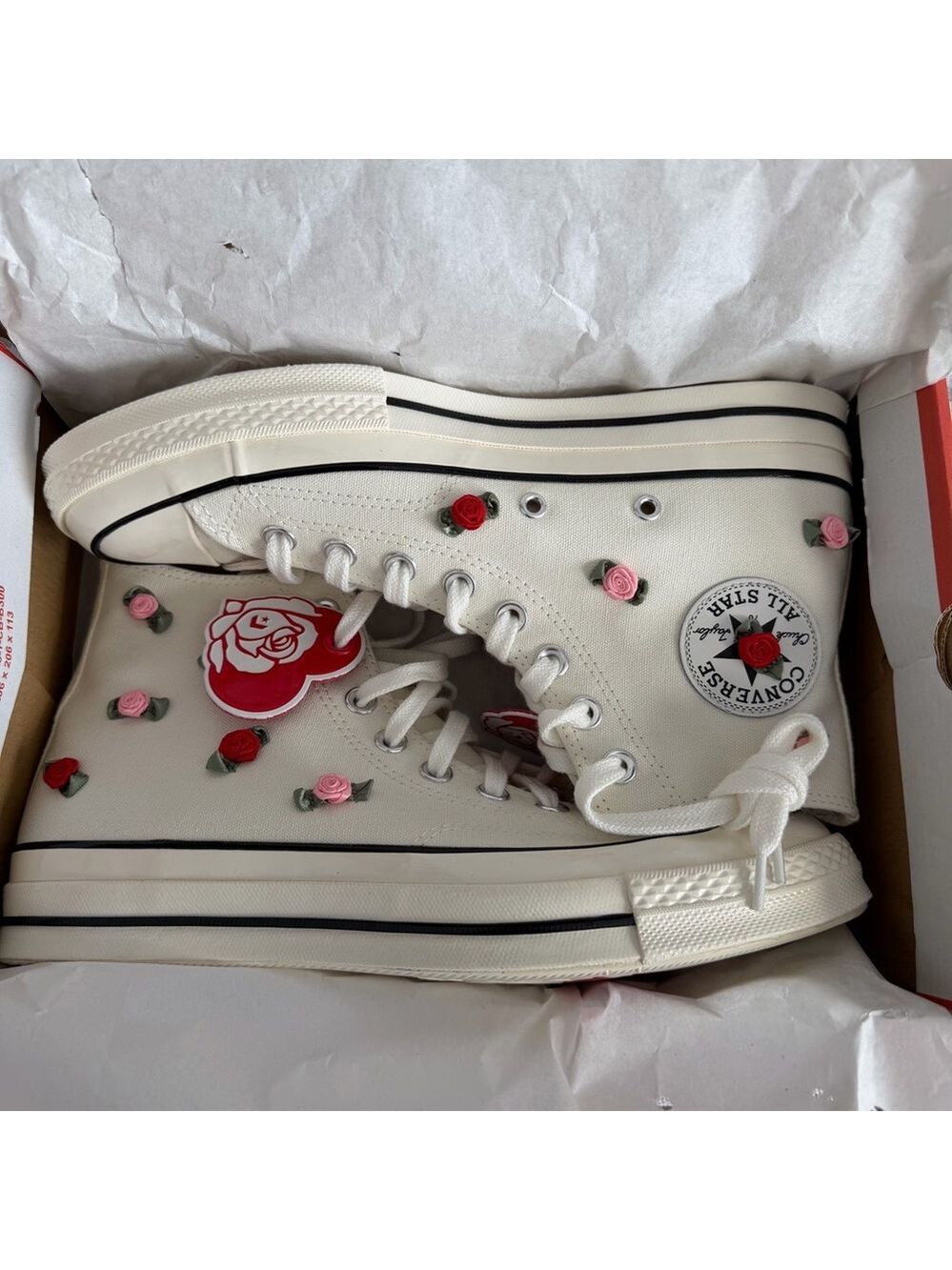 Converse NEW Unisex Chuck 70 Valentine's Day Hi Top Shoe Size 10 or 8 - Picture 14 of 14